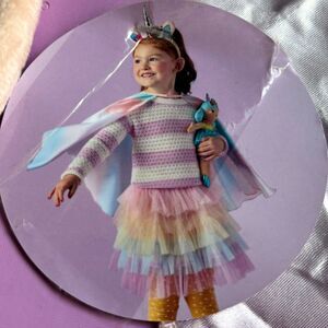 Giggle Scape 3 Pc. Cosplay Unicorn Dress-Up Set Tulle Layer Skirt/Cape/Headband